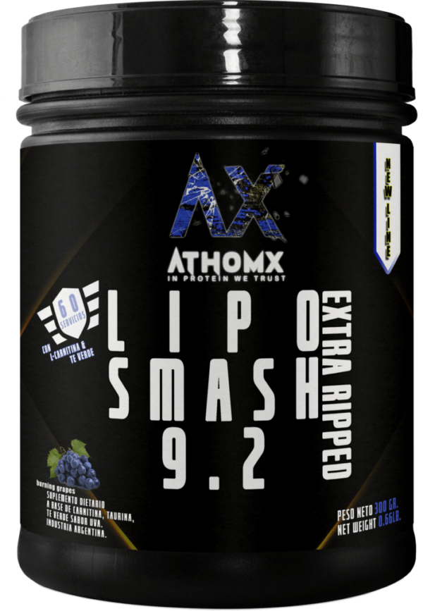 Lipo Smash 9.2 Ripped AthomX Quemador de Grasas Premium 300 Gr