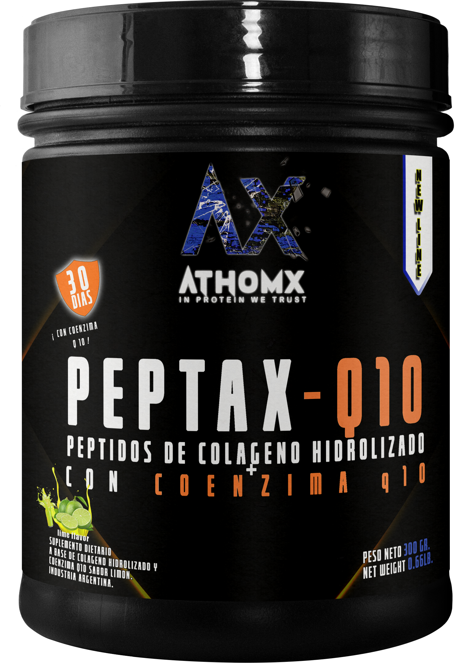 PeptaX Peptidos Colageno Hidrolizado con Coenzima Q10 AthomX 30 dias